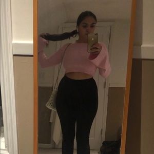 Baby Phat Pink Cropped Sweater
